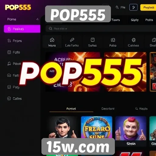 Recursos e funcionalidades do site POP555 para jogadores